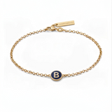 Initial Bracelet Navy