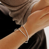 Bangle Bracelet Polished Silver