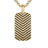 Arrow Tag Necklace Gold