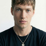 Arrow Tag Necklace Silver