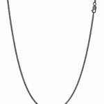 Curb Necklace Black in black ruthenium