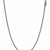 Curb Necklace Black in black ruthenium