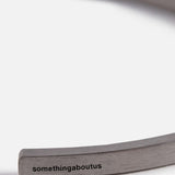 Edge Bracelet Black Silver / 3mm