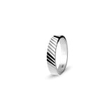 Edge Ring Polished Silver / Cross