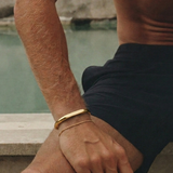 Faceted Cuff Gold Vermeil
