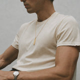 Line Tag Necklace Gold