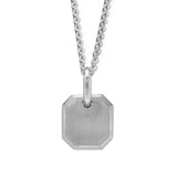 Octagonal Necklace Silver