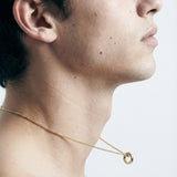 Small Track Necklace 14K Gold
