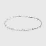 Snap Chain Bracelet Silver