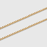 Square Chain Necklace Gold