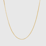Square Chain Necklace Gold