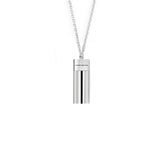 Vertical Necklace Polished Silver