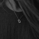 Wide Rectangle Brushed Silver