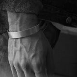 Edge Bracelet Brushed Silver / 13mm